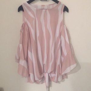 Amazon Top, size Medium, never been worn. Pink and white zebra striped.